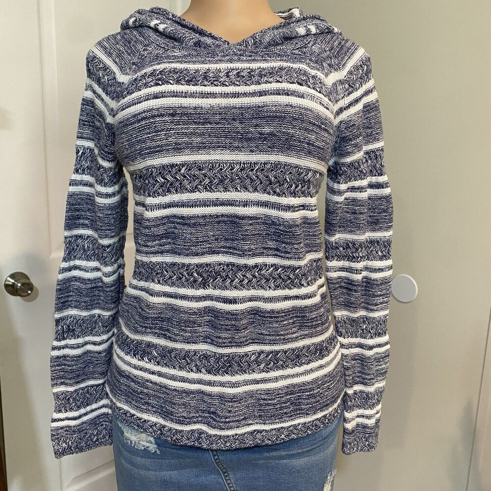Tommy Bahama Unisex knit hoodie Linen/Cotton Small Grunge Streetwear Minimalist